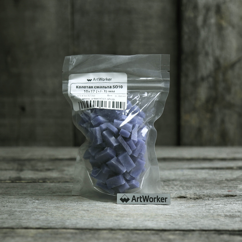 Серая колотая смальта SO10 200г | ArtWorker