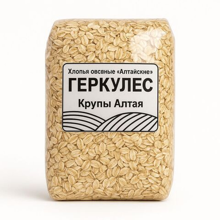 Хлопья овсяные Геркулес Крупы Алтая 800 гр