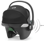 Коляска Cybex Coya Matt Black Frame Aton B2 i-Size Steel Grey Leaf Green с дождевиком