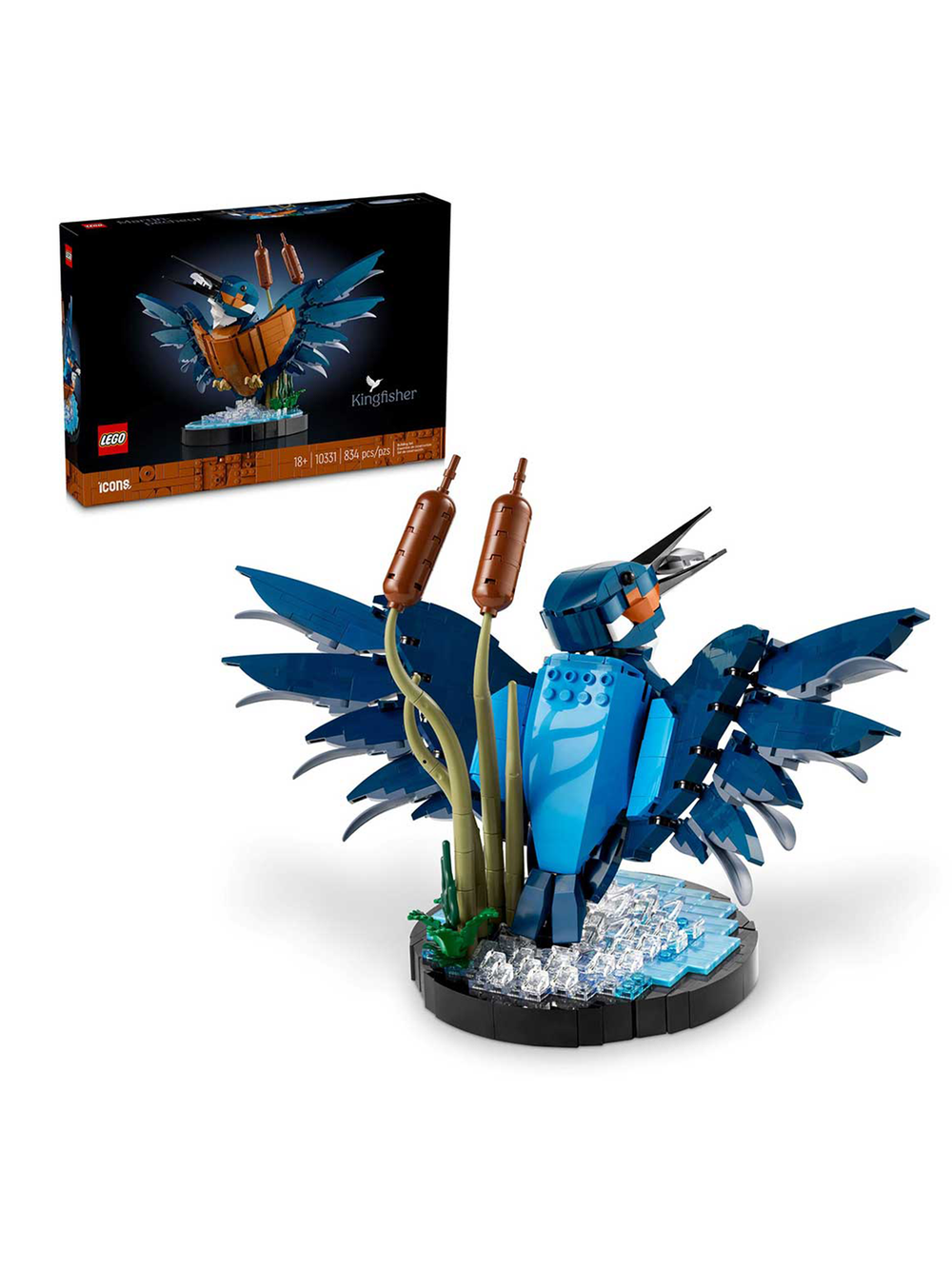 Конструктор Лего Айконс Птица зимородок | LEGO Icons Kingfisher Bird 10331 - 834 детали (18+)