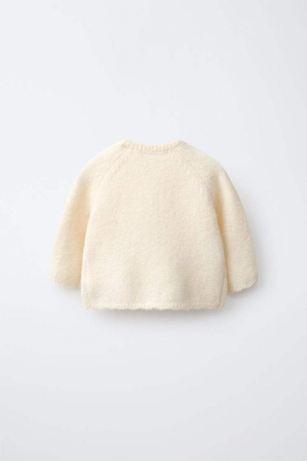 ZARA КАРДИГАН С БАНТАМИ, ВАНИЛЬНЫЙ