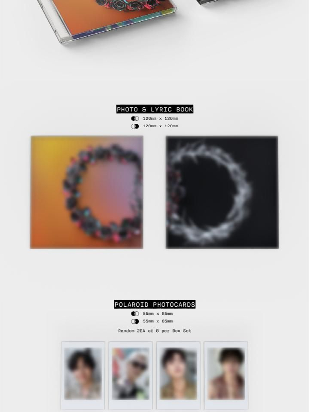 Альбом THE ROSE - DUAL 2nd Album Jewel Case 2 Version SET