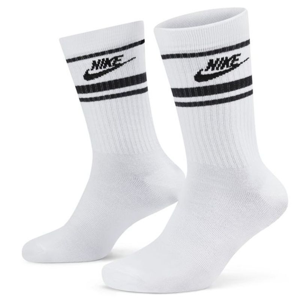 Теннисные носки Nike Sportswear Everyday Essential Crew 3P - белый/черный/черный
