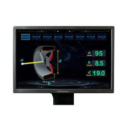Станок балансировочный ROSSVIK VT-63, 220В (LCD, лазер, эл. линейка, УЗ) RAL7016 СЕРЫЙ