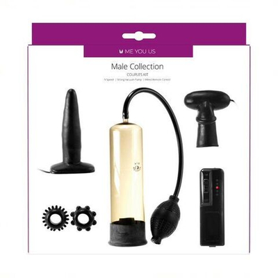 Набор мужских игрушек Male Collection Couples Kit (Цвет: черный)