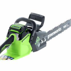 Цепная пила аккум. GREENWORKS GD40CS18 40В,40см,до1,8 КВт,3/8-1,1-56,б/щ,без АКБ и ЗУ (2005807)