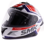 Шлем SMK TYPHOON THORN, цвет белый/синий/красный (L)
