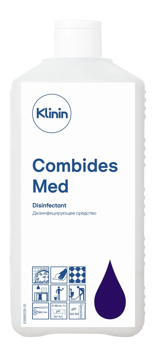 Klinin МЕД: Комбидез Мед 1л дез.ср-во на основе комплекса ЧАС и лимонной к-ты