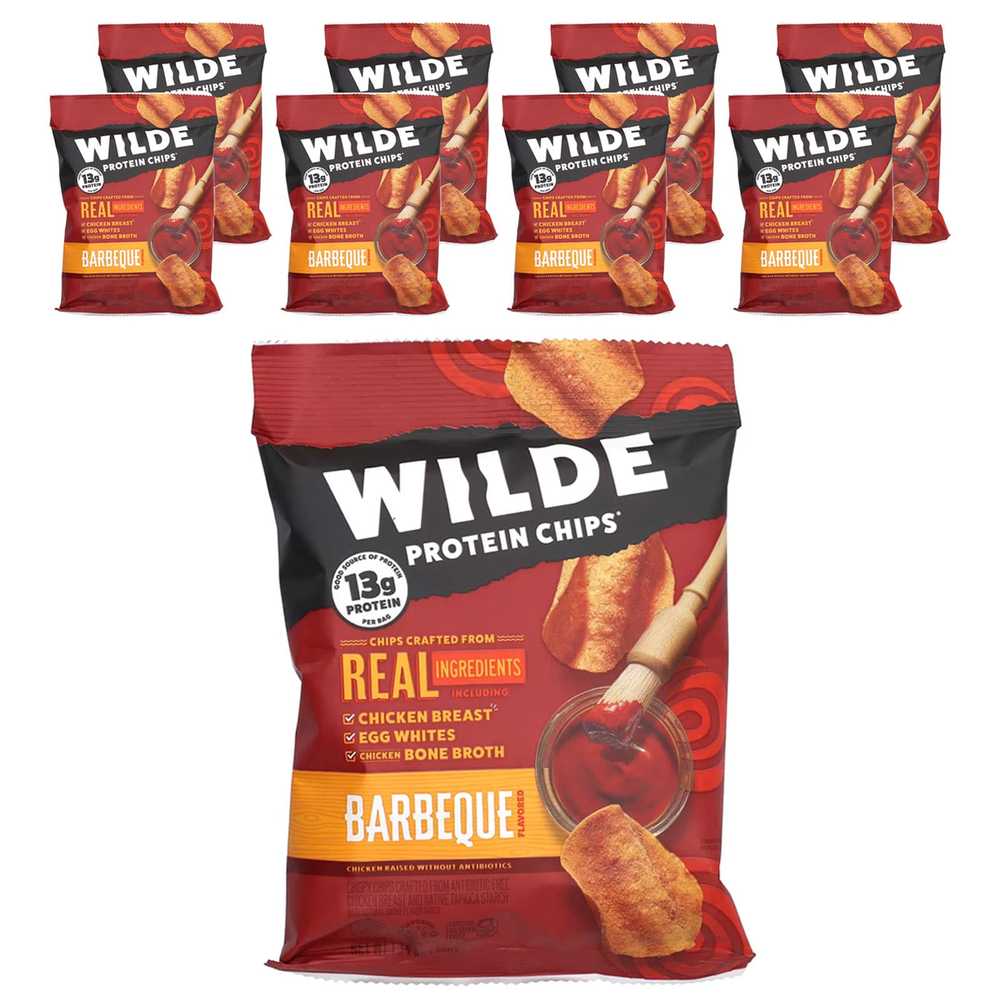 Wilde Brands, Protein Chips®, барбекю, 8 пакетиков по 38 г (1,34 унции)