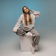 Лонгслив UNIFORM Thermo Minilogo, серо-розовый/белый