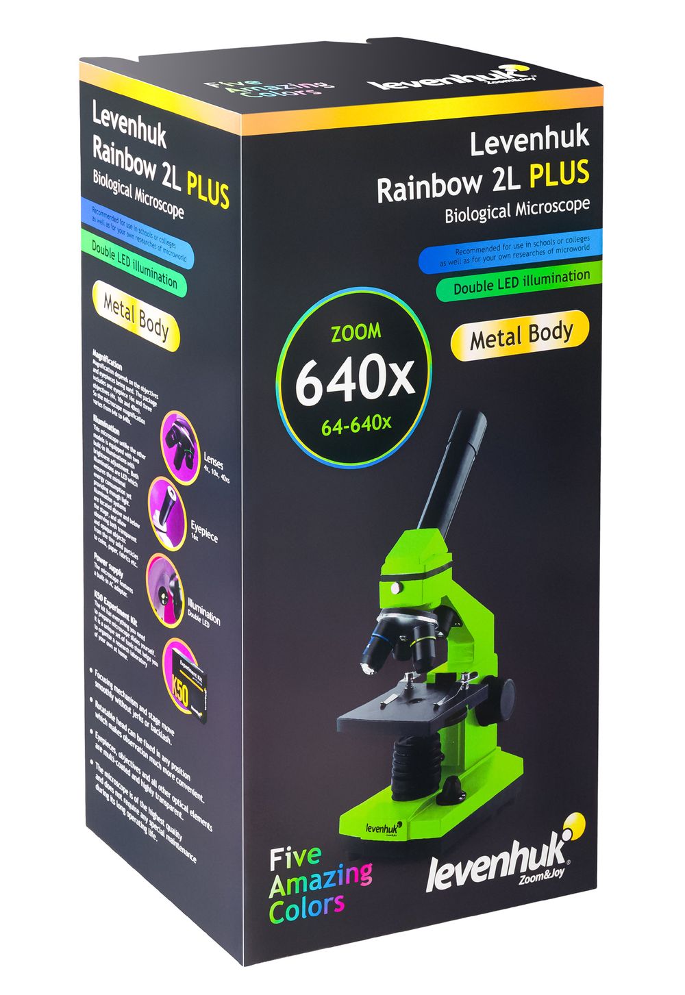 Микроскоп Levenhuk Rainbow 2L PLUS