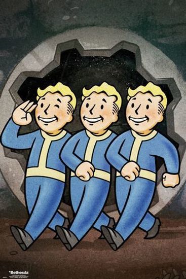 Постер FALLOUT 76 vault boys FP4721