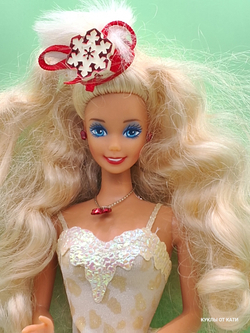 Кукла Барби винтаж коллекционная 1989 Happy Holidays Barbie (Special Edition) 034243
