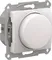 Светорегулятор поворотно-нажимной, LED, RC, 400 Вт Systeme Electric Glossa Перламутр GSL000623