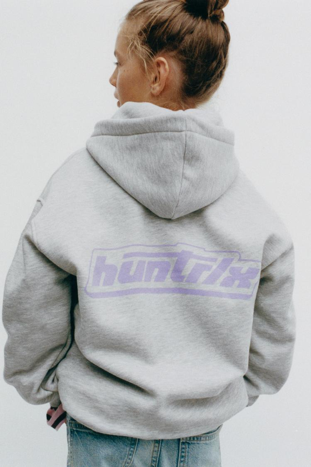 ZARA ХУДИ С ПРИНТОМ KPOP DEMON HUNTERS™ NETFLIX ©, СЕРЫЙ МЕЛАНЖ