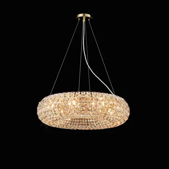 Люстра подвесная NewRgy M48-ф600*H150 H GOLD, 8×40 Вт, золотая