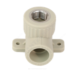 Угольник PP-R комбинированный серый Дн 25х1/2" ВР с креплением VALFEX 10120025Г