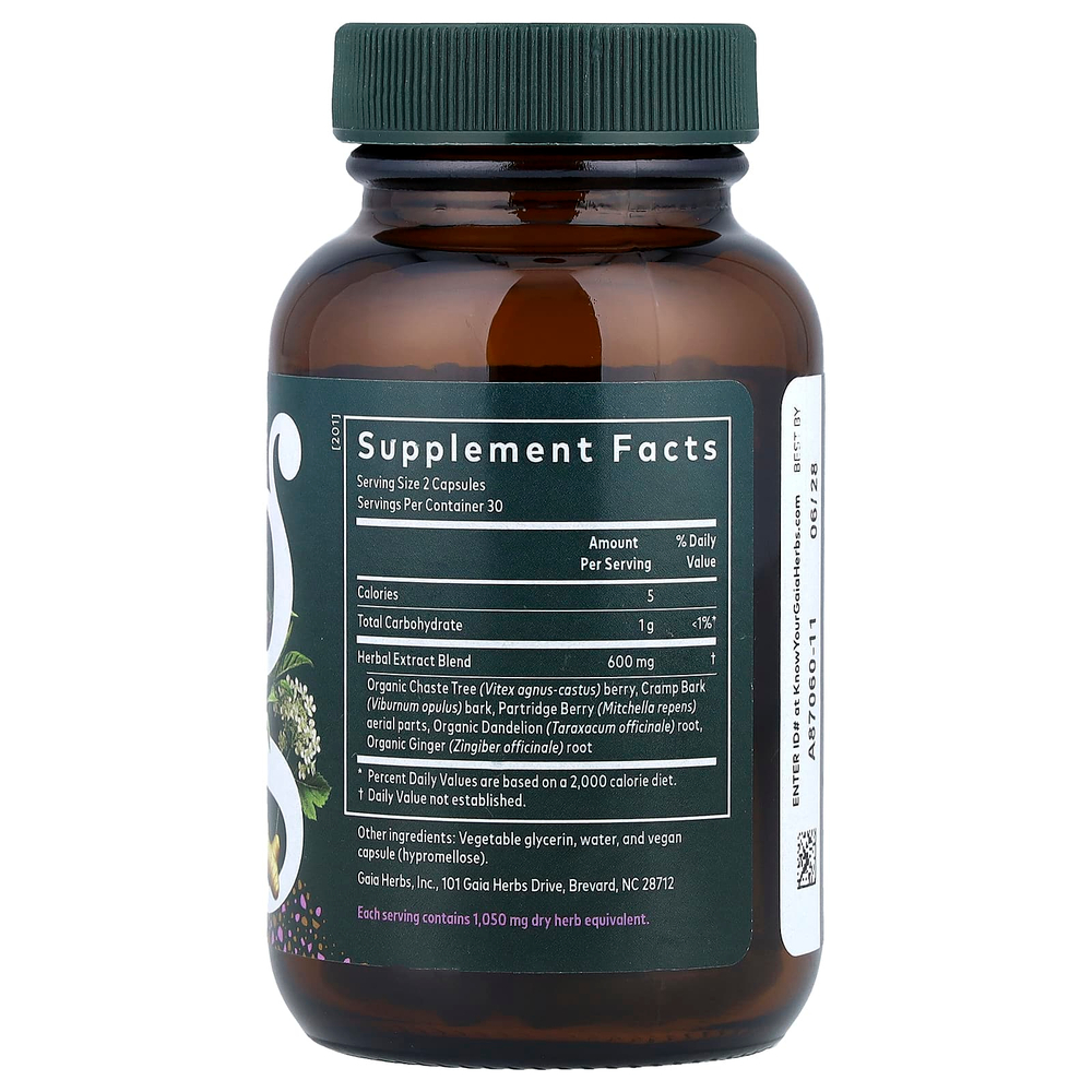 Gaia Herbs, для женщин, поддержка фертильности, 60 жидких капсул Phyto-Caps®