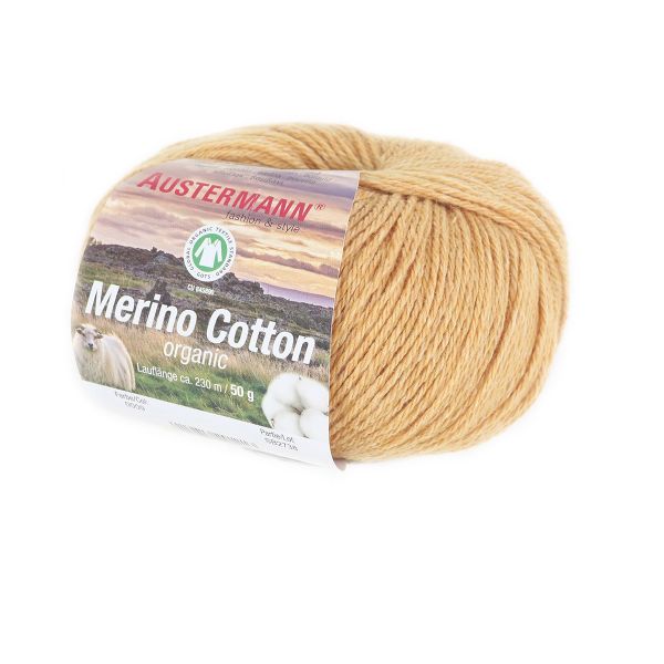 Пряжа Austermann (Аустерманн) Merino Cotton organic / уп.10 мот. по 50 г, 230 м, 12011