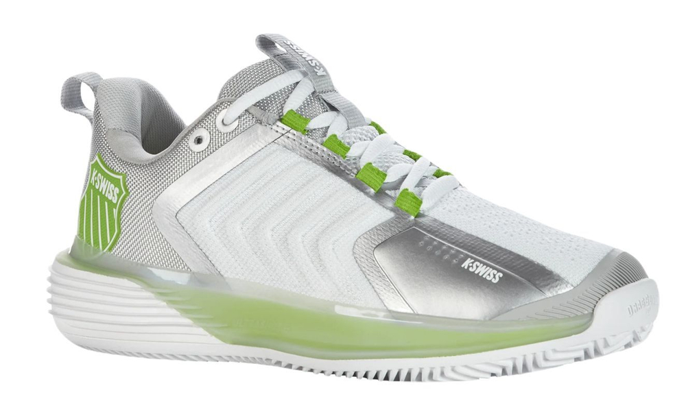 Женские теннисные кроссовки K-Swiss Ultrashot 3 HB - white/gray violet/lime green