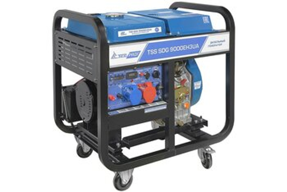 Дизельный генератор ТСС SDG 9000EH3UA, 8 кВт, 220 В, электростартер, 100036