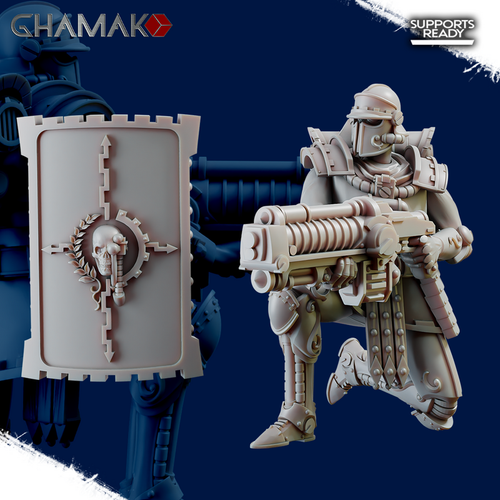 Adeptus Mechanicus Skitarii Gatekeepers Squad Скитарий страж врат №7 с ружьём (без щита)миниатюра для dnd, днд, pathfinder, фентези, Настольная игра, НРИ, Варгейм, РПГ