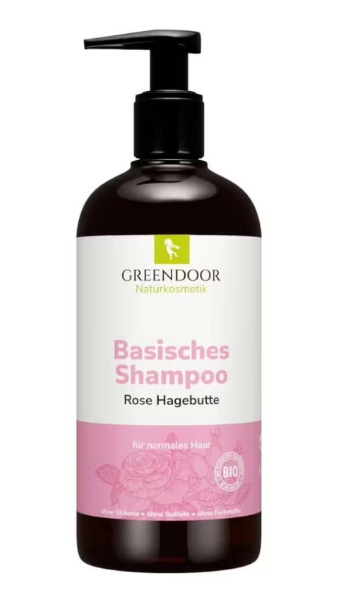 Щелочной шампунь с ароматом розы и шиповника Greendoor Naturkosmetik, 200 мл