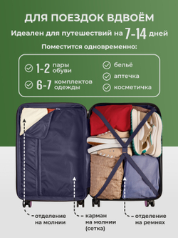 Набор S/M ручная кладь и средний Винный