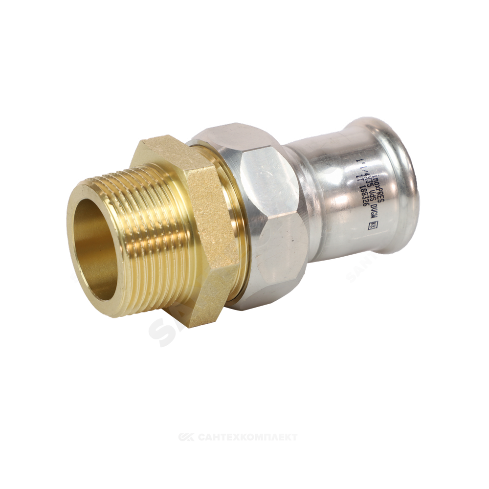 Муфта разъемная сталь нерж AISI 316L Дн 42х1 1/2" Ру16 пресс/НР Inoxpres RM 184042002
