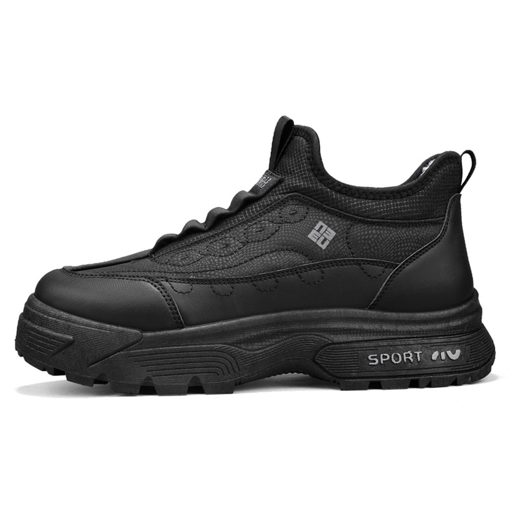 CHENGSHILUOTUO Elderly Insulated Shoes Men"s