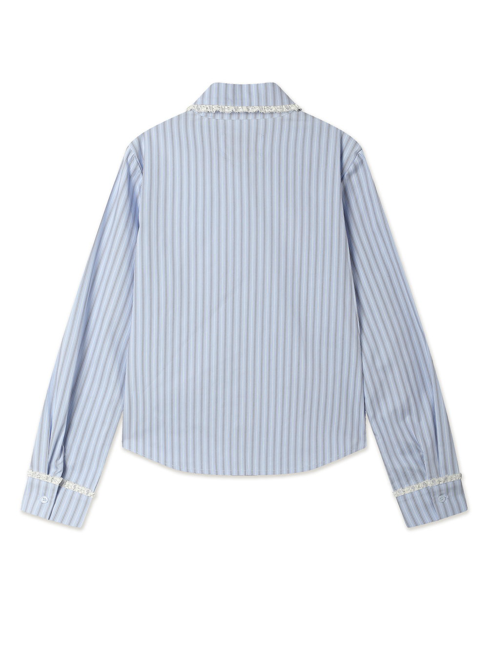 Женская Рубашка Stripe Lace Tie