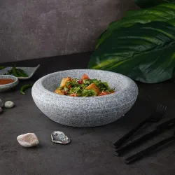 Салатник 650 мл d 22 см h6,5 см Stone Untouched Taiga P.L. Proff Cuisine [1]