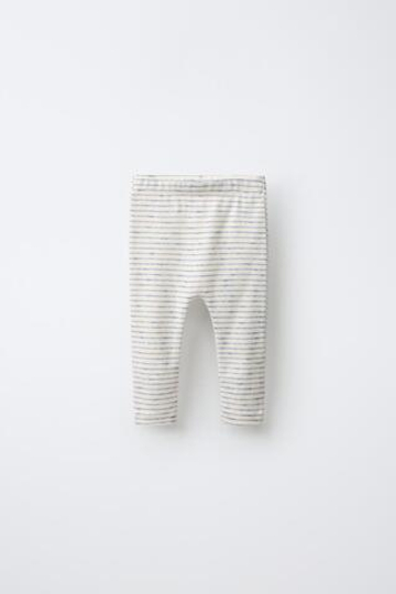 ZARA ЛЕГИНСЫ В ПОЛОСКУ, СИНИЙ