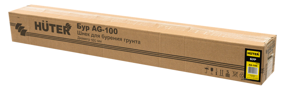 Шнек для грунта D100мм / L800мм