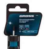 Отвертка PH0 x 75 мм, S2, трехкомпонентная рукоятка Gross — фото 4