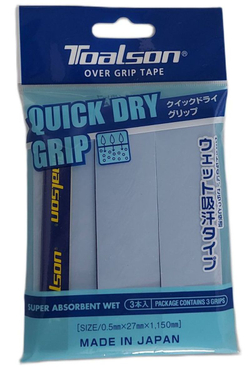 Теннисные обмотки Toalson Quick Dry Over Grip 3P - blue