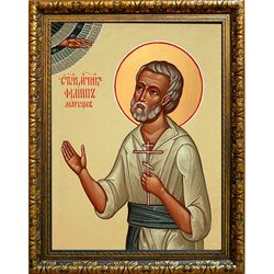 Филипп Марышев мученик. Икона на холсте.