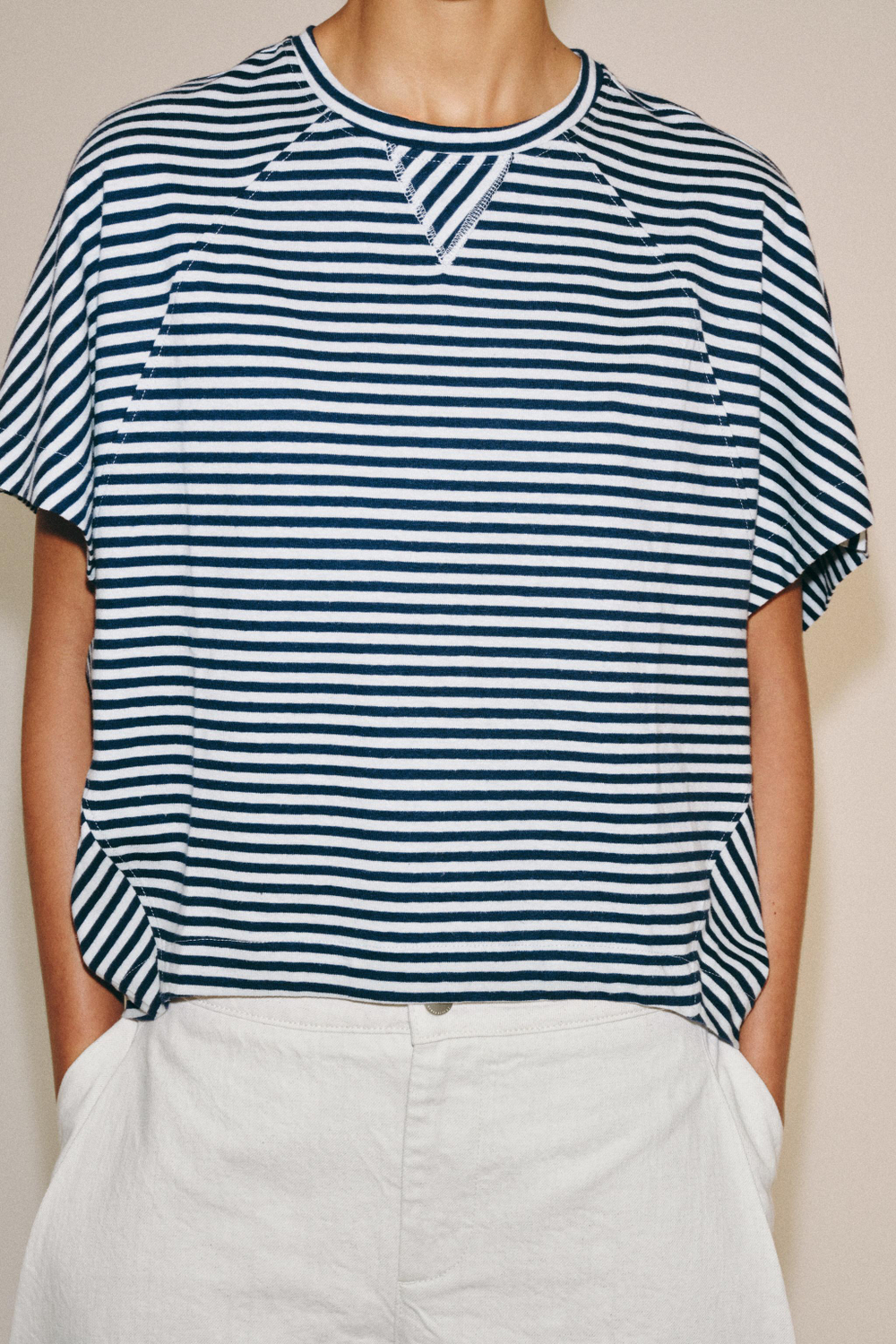 ФУТБОЛКА ОВЕРСАЙЗ В ПОЛОСКУ — ZARA