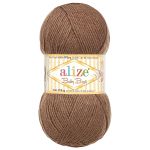 Пряжа Alize (Ализе) Baby Best / уп.5 мот. по 100 г, 240 м, с эффектом антипиллинг, 534 светло-коричневый