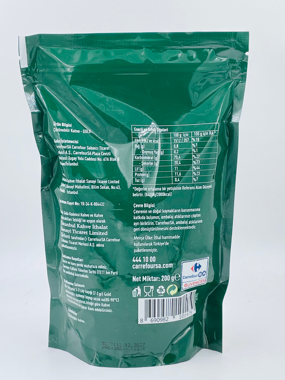 Carrefour Кофе растворимый Gold Kahve 200 г (Турция)