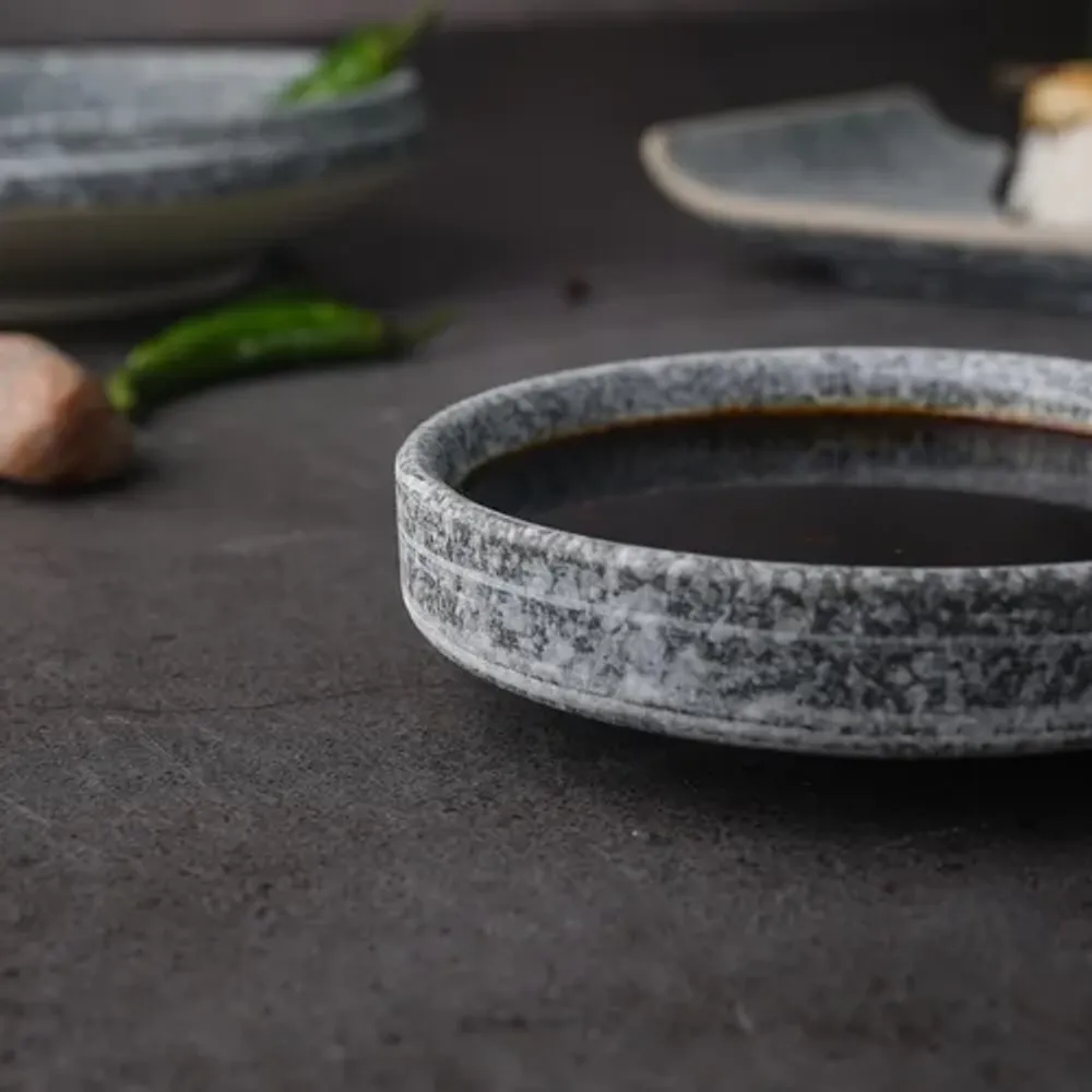 Соусник 60 мл d 8,8 см h2,3 см круглый фарфор Stone Untouched Taiga P.L. Proff Cuisine [1]