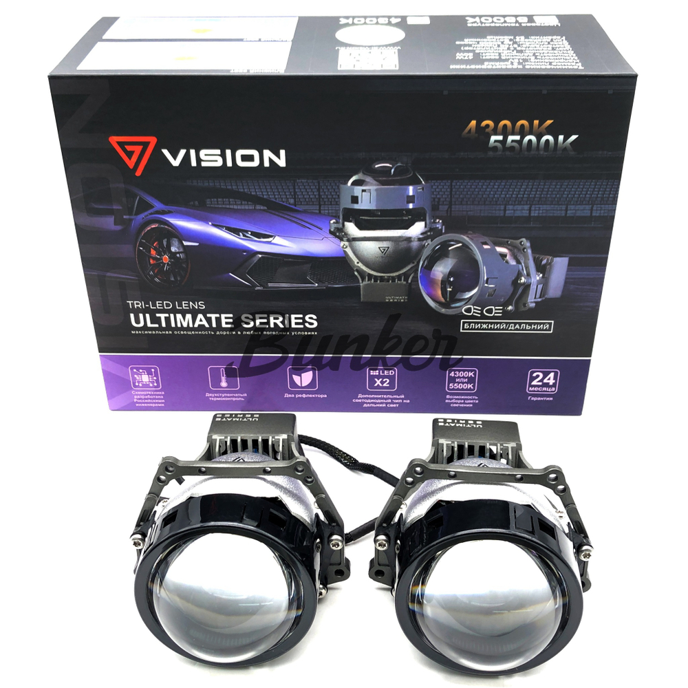 Светодиодные линзы Vision Tri-Led Ultimate Series 4300K
