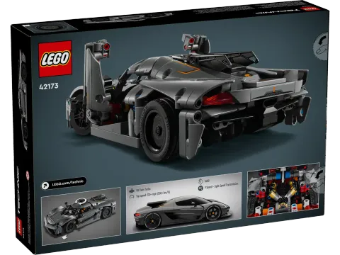 Конструктор LEGO Technic 42173 Серый гиперкар Koenigsegg Jesko Absolut