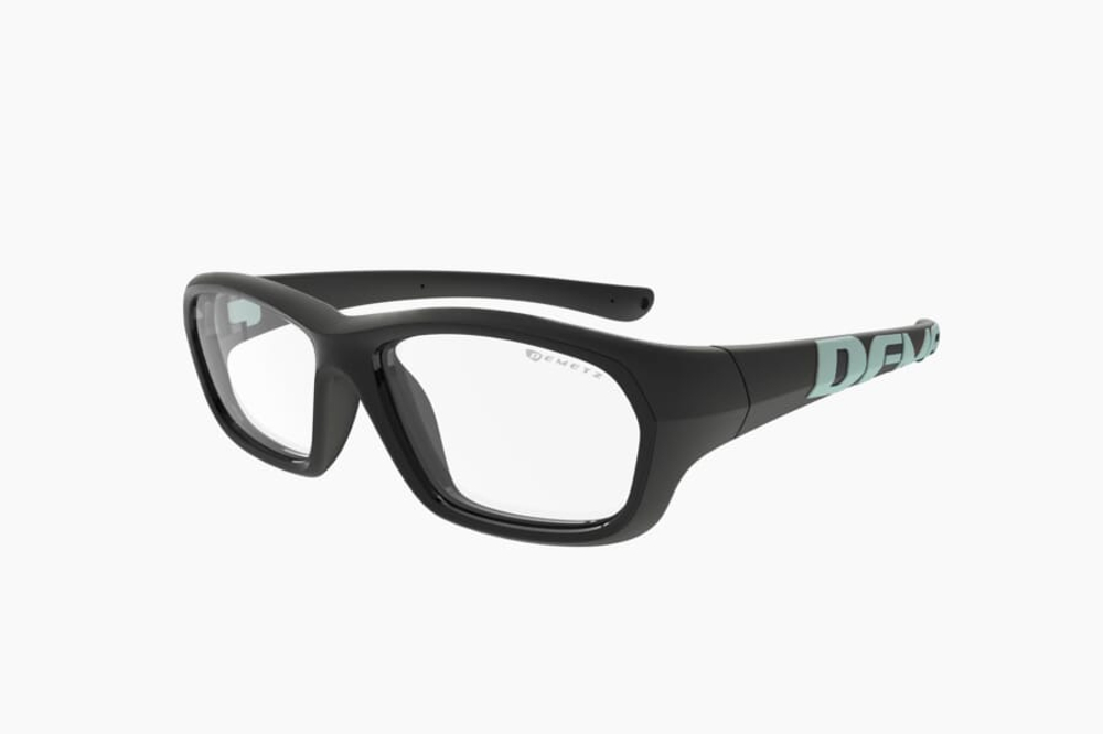 Спортивные очки с диоптриями Demetz Softness R / Black Light Mint / для подростков старше 10 лет