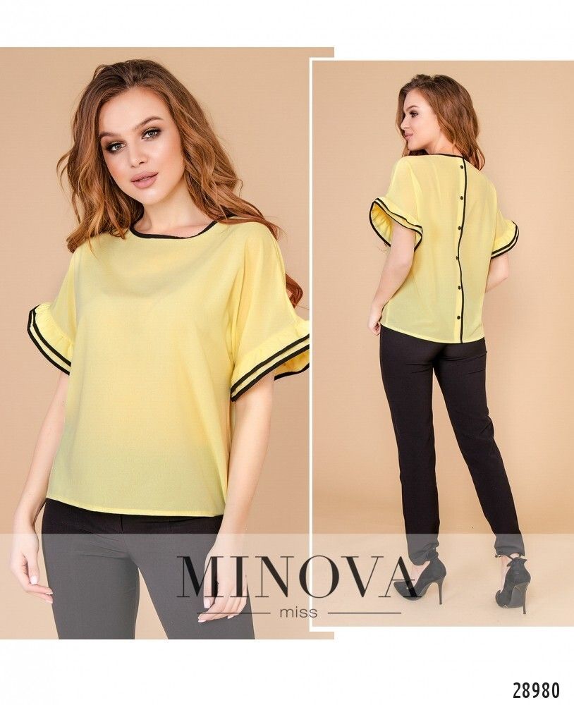 Блуза 1054-желтый Minova Блуза 1054-желтый Minova