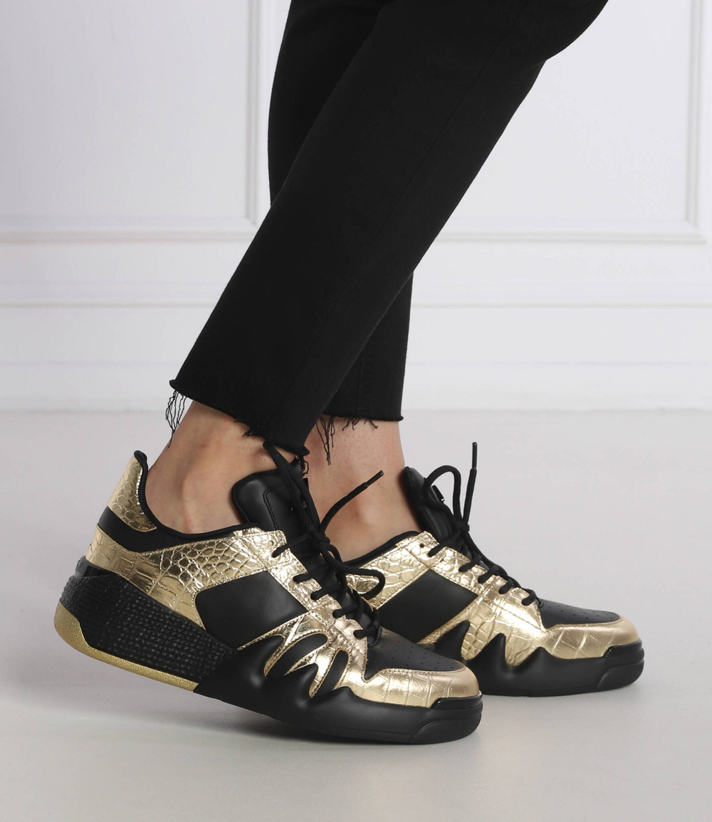 Кожаные кроссовки Giuseppe Zanotti - черный(RS20025)