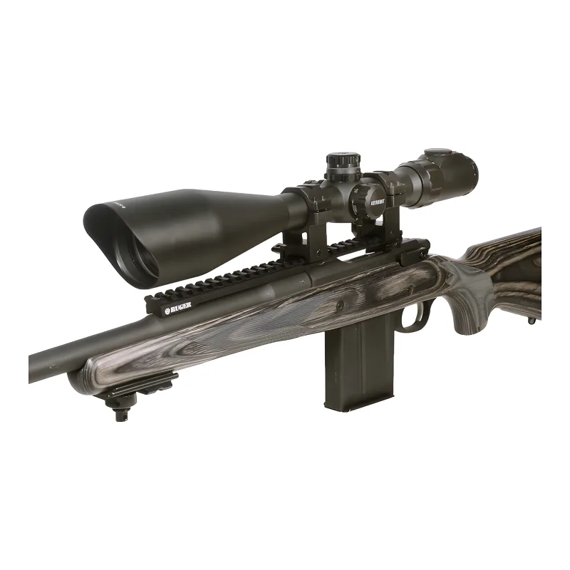 Прицел LEAPERS Accushot Premium 8-32X56, сетка MilDot гравированная - вид прицела, установленного на винтовку