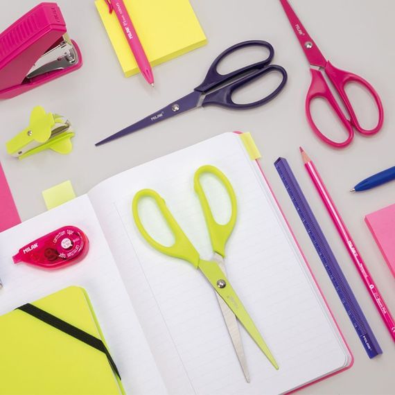 Qayçı \ ножницы BLISTER SCHOOL SCISSORS ACID YELLOW