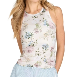 Топ теннисный Wilson Fieldhouse Tank - floral print