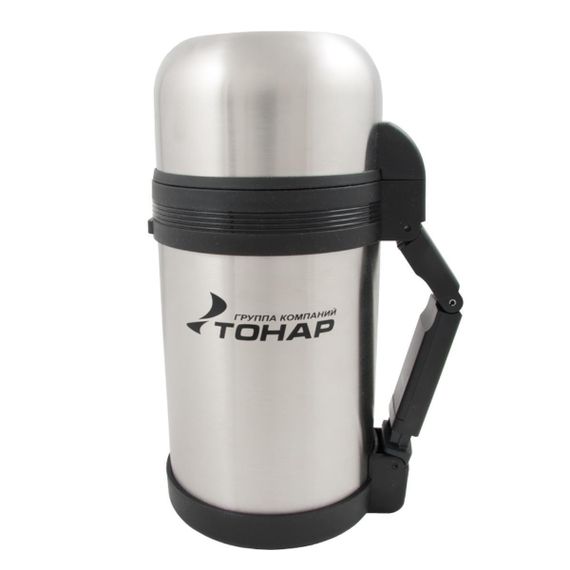 Термос TONAR 1000ML HS.TM-010  (дополн.пласт.чашка, скл.ручка, ремень)